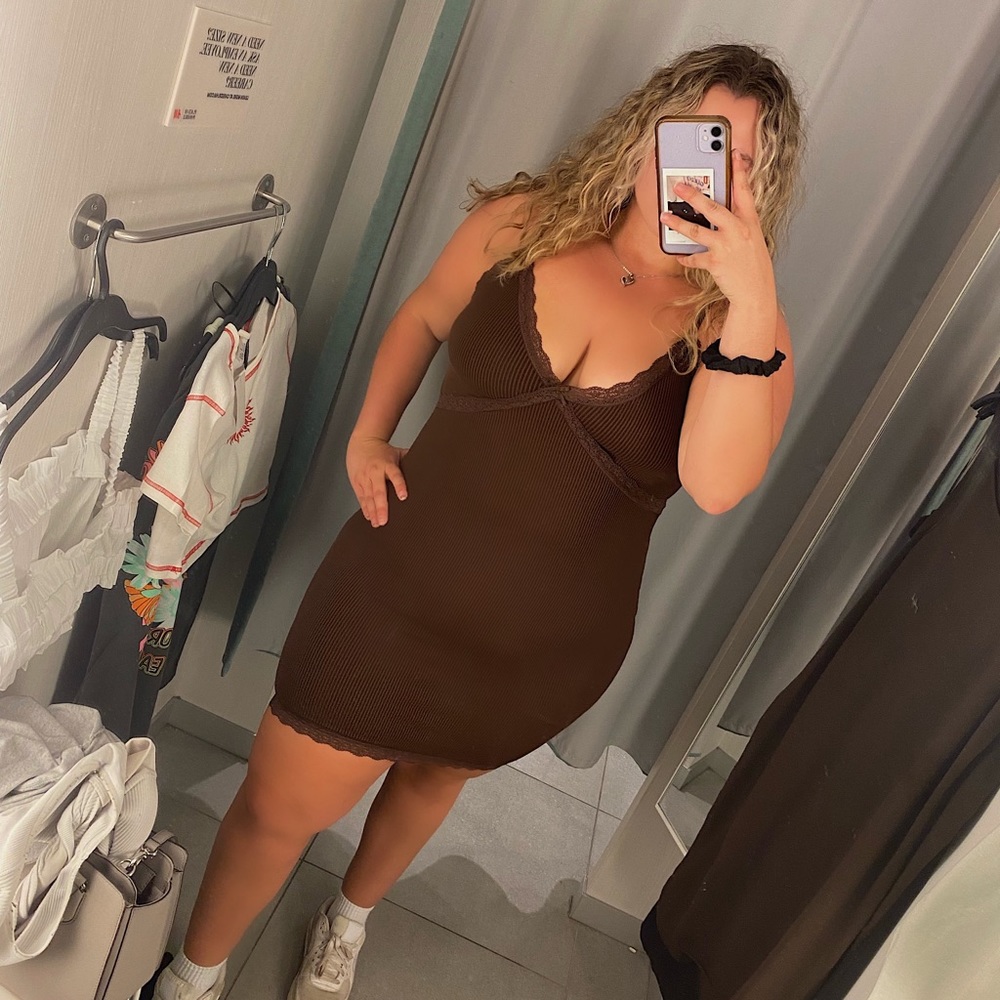 Brown H&M dress
